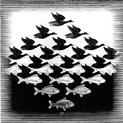 Escher: Sky and Water I