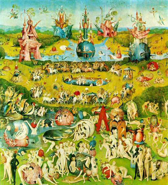 Bosch: The Garden of Earthly Delights (center panel): Ecclesia`s paradise