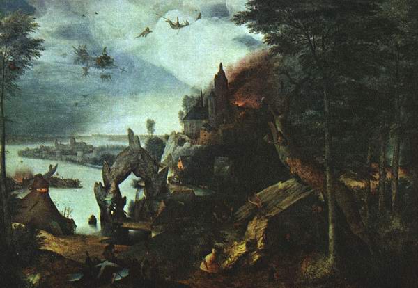 Breugel: Landscape with the Temptation of Saint Anthony